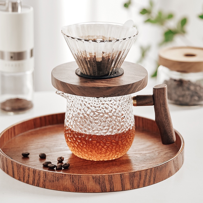 BINCOO Bộ Ấm Pha Cà Phê Bằng Thủy Tinh Bincoo v60
