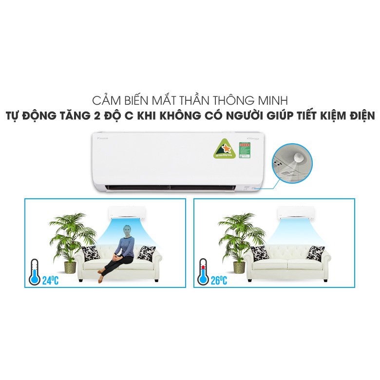 Điều hòa Daikin 1 chiều 12000BTU inverter FTKZ35VVMV- chính hãng Thái Lan