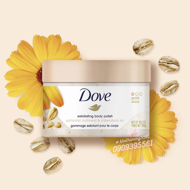 Tẩy tế bào chết body Dove 298g