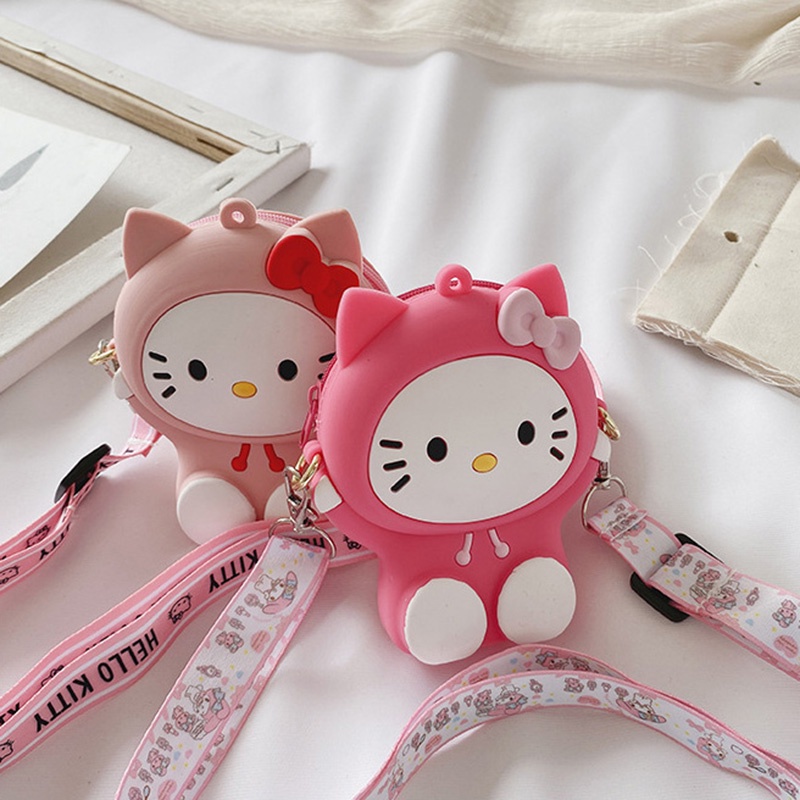 Túi Đeo Chéo Silicon Mini Dễ Thương Cho Bé