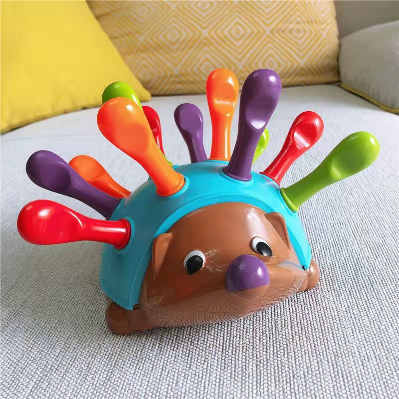 Đồ Chơi Lắp Ráp Hình Nhím Gai Luyện Tập Trung Tâm Cho Bé 1-3 Tuổi