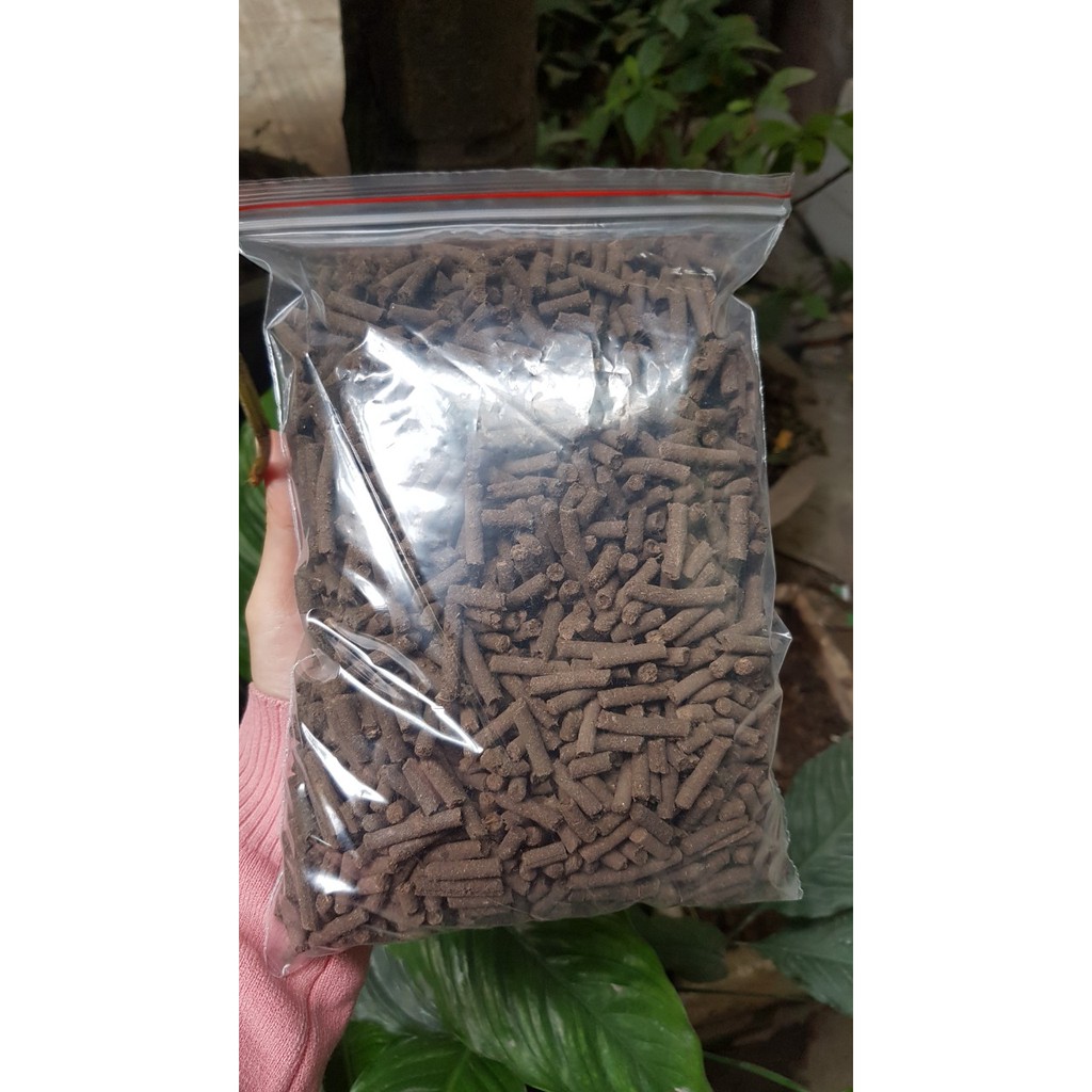 1kg phân trùn quế dạng viên loại đẹp