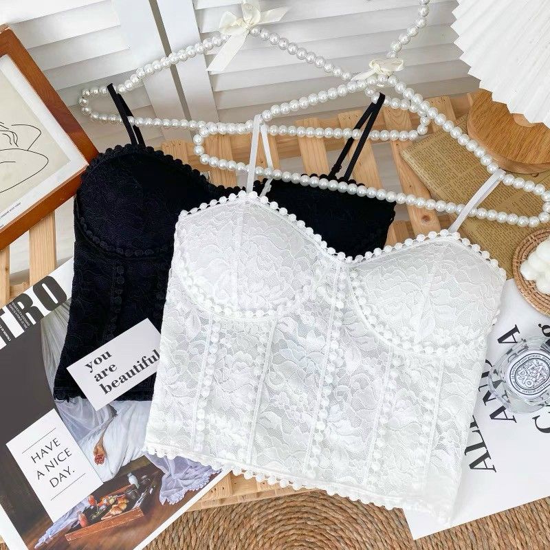 Áo 2 dây ren viền hàng QC