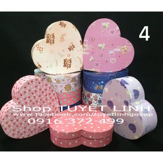 Hộp quà hình tim  dk 15cm : 35k/ cái