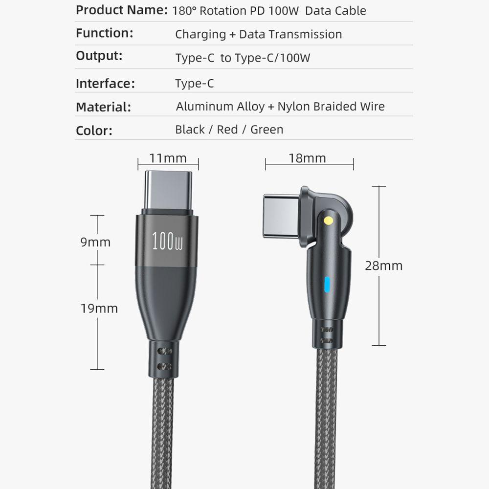 MYRONGVN Dây Cáp USB 3.1 PD 100W Cho Huawei Xiaomi OPPO