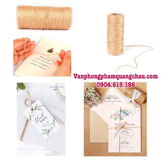 Dây gai trang trí đồ handmade [Loại 1] - Cuộn 100 mét hoặc 60 mét