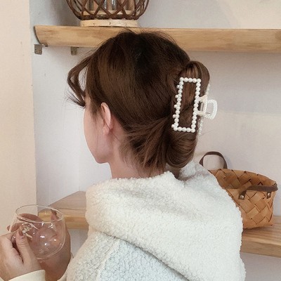 Kẹp Tóc Đính Ngọc Trai Nhân Tạo Phong Cách Hàn Quốc 2021 Cho Nữ