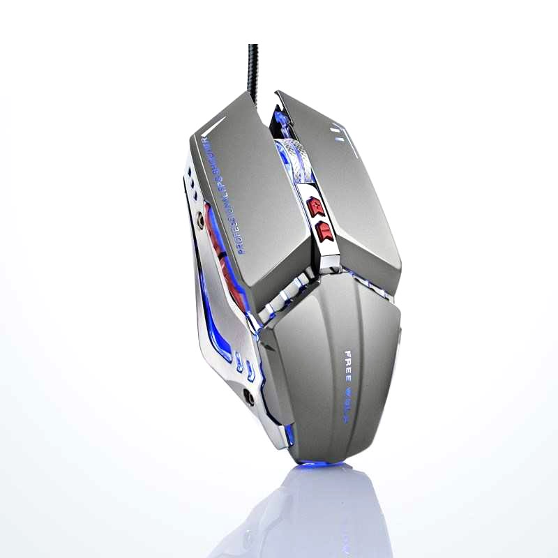 Chuột chuyên Game không dây pin sạc FreeWolf X11 - Led 7 màu tự chuyển