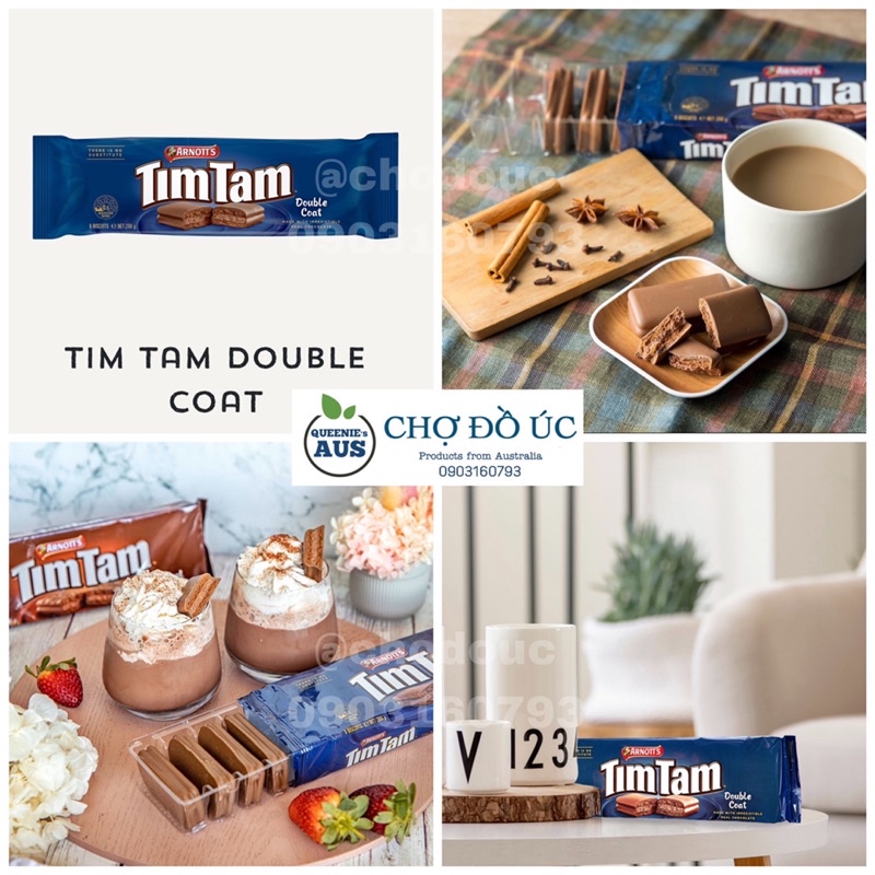 Bánh quy phủ chocolate TimTam 🍫 nhập Úc 🇦🇺 đặc sản biểu tượng nước Úc
