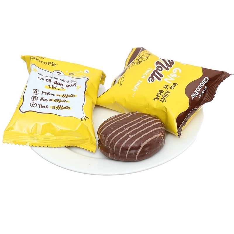 Bánh chocopie orion, chocopie molle kem mềm vị hạnh nhân 276g