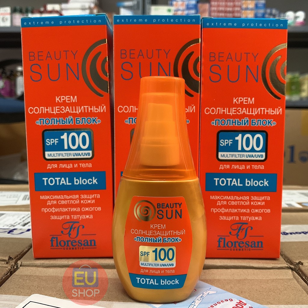 Kem chống nắng Floresan Beauty Sun Nga SPF 60,80,100 Chai 75ml