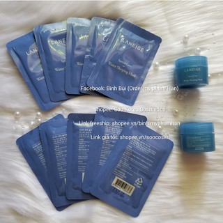 [AUTH combo] Mặt nạ ngủ Laneige Water Sleeping Mask Laneige Cica sleeping mask 10ml