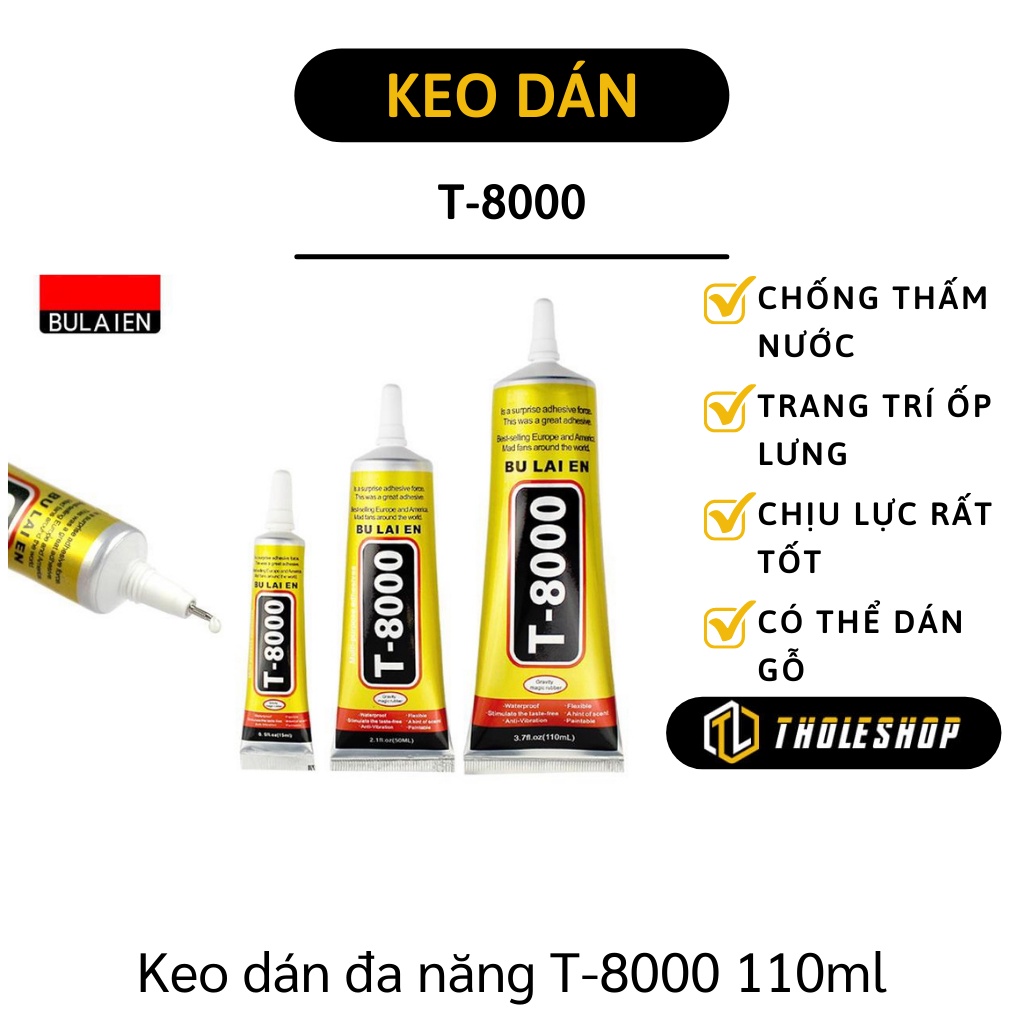 Keo Dán Đa Năng - Keo Dán Thủ Công Mỹ Nghệ, Vải, Đính Hạt, Ốp Lưng T-8000 110ml 8245
