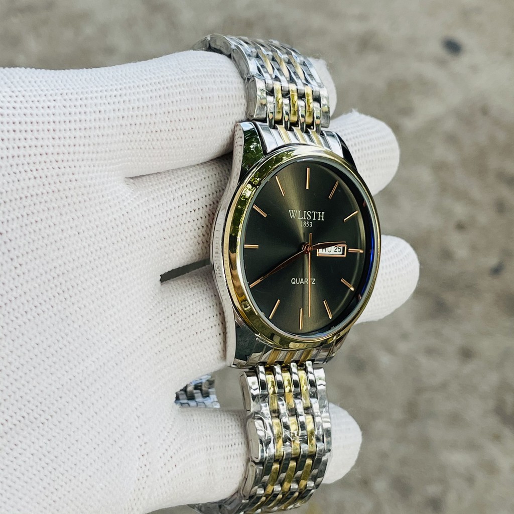 Đồng Hồ Nam Cao Cấp WLISTH JAPAN Mặt Trắng, Khung Thép Không Gỉ Có Lịch THỨ VÀ LỊCH NGÀY Sang Trọng | BigBuy360 - bigbuy360.vn