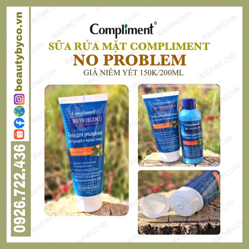 Gel rửa mặt Compliment No Problem giảm viêm, mụn | BigBuy360 - bigbuy360.vn