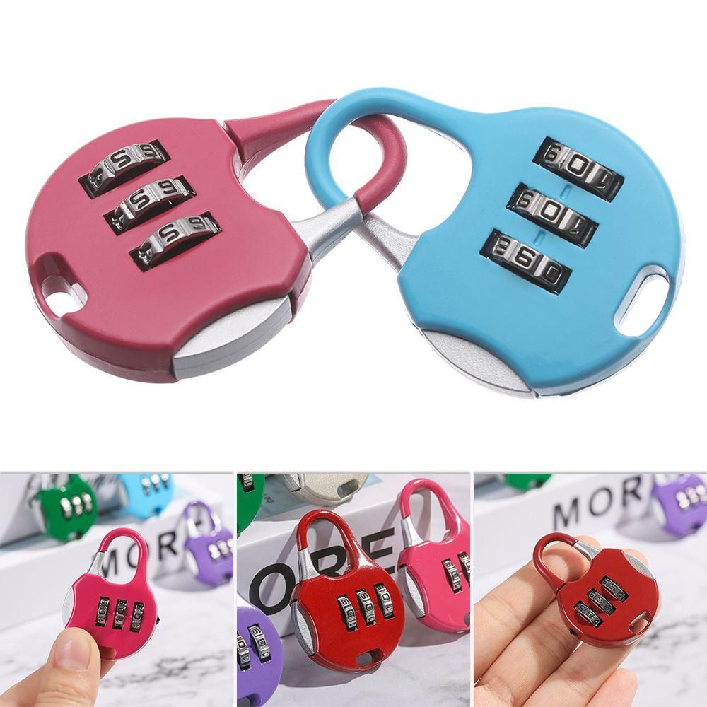 BORAG 1 Ổ Khóa Mật Khẩu 3 Chữ Số Mini Bằng Kim Loại Cho Hành Lý / Phòng Gym