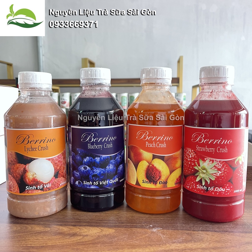 Sinh tố BERRINO đủ mùi hương chai 1L