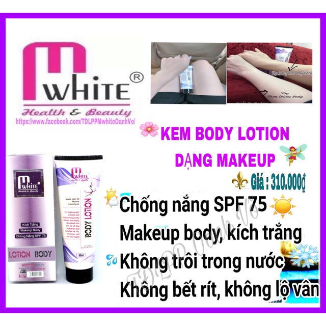 Body Lotion makeup M’white