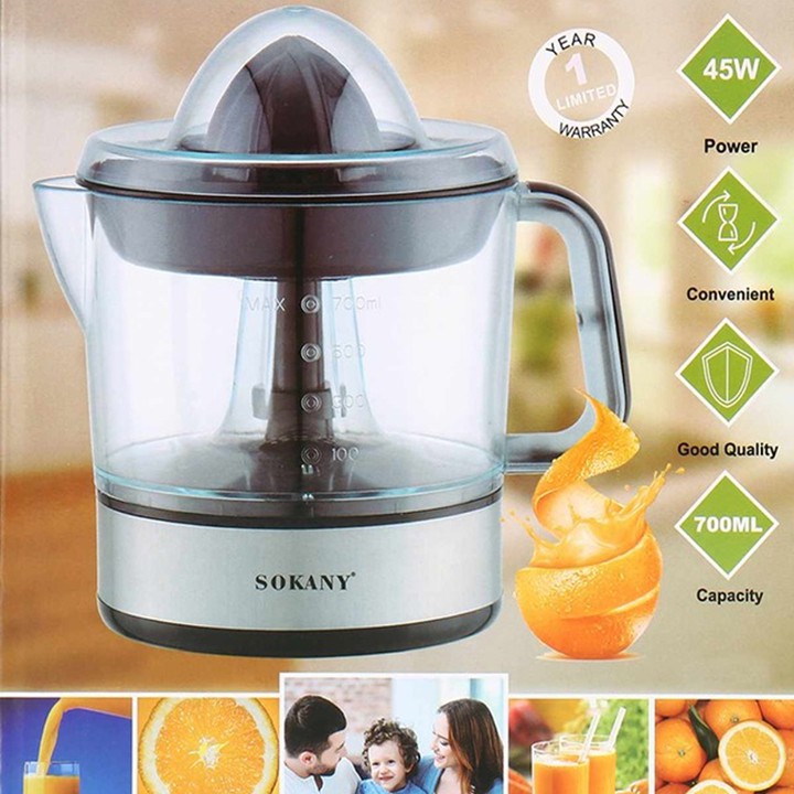 [Mã ELHA22 giảm 5% đơn 300K] Máy vắt cam chuyên dụng SOKANY JE-6230 - 700ml