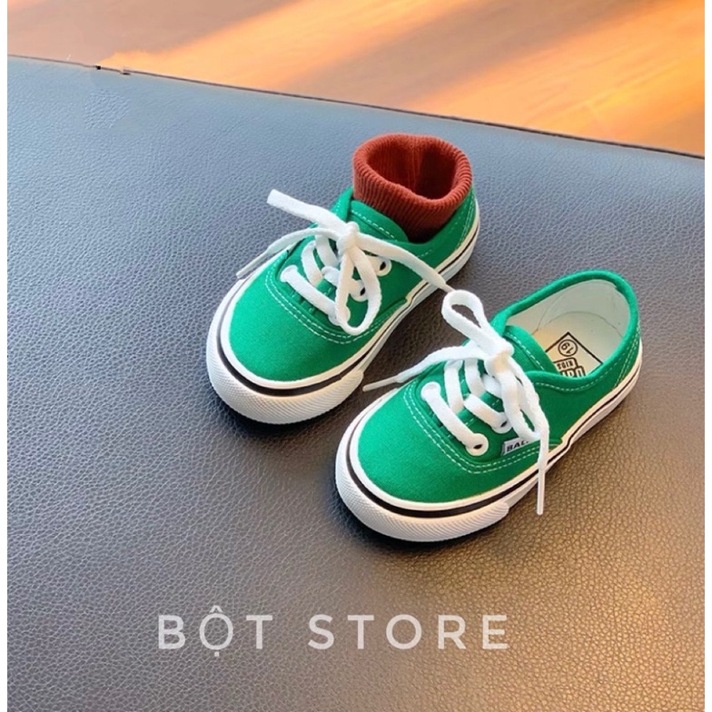 Giày buộc dây dáng vans cho bé siêu mềm