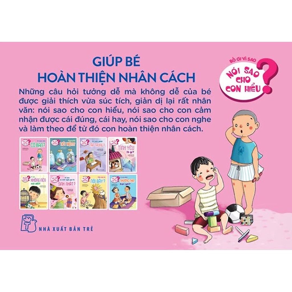 Sách - Combo: Nói Sao Cho Con Hiểu - Giúp Bé Hoàn Thiện Nhân Cách (bộ 8 Cuốn)