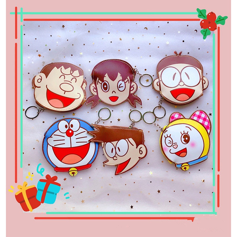 Ví Đựng Tiền Xu Hình Doraemon Dễ Thương