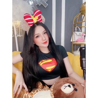 Áo siêu nhân croptop nữ - sẵn hàng