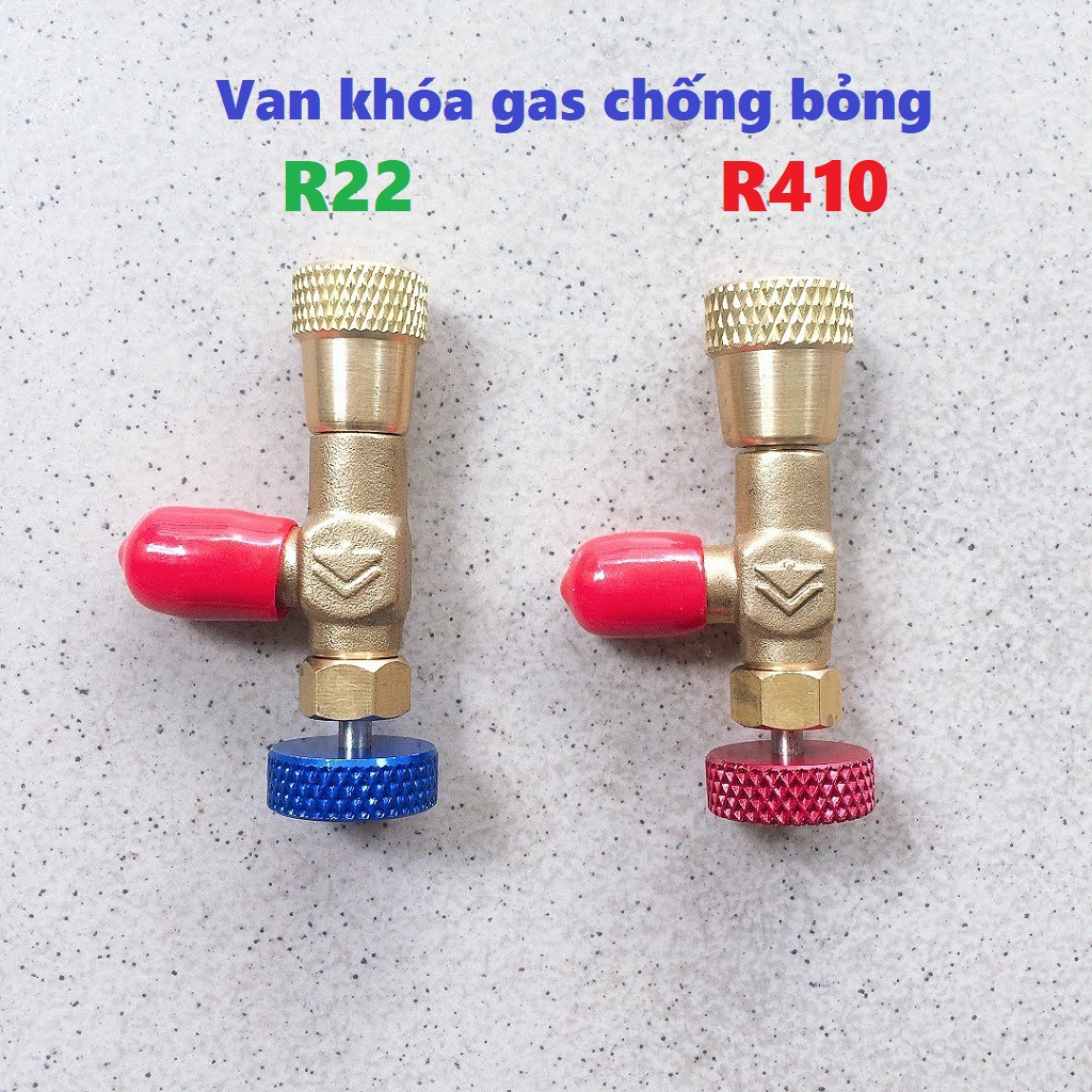 Van khóa gas chống bỏng R22 - R410A Hongsen [FREESHIP] Van chống bỏng Gas R410 - R22