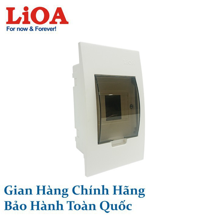 [CHÍNH HÃNG LIOA] Tủ điện LiOA đế nhựa dùng cho MCB, MCCB, RCBO chứa 2 đến 4 aptomat (SE4FC2/4LA)