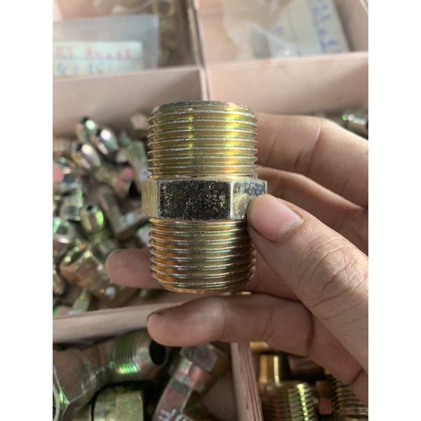 Cút nối thuỷ lực  2 đầu răng ngoài  răng 13/17/21/27/34