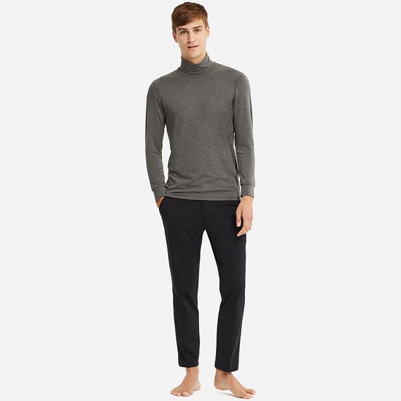 Áo giữ nhiệt heattech cotton extra warm nam cổ lọ UNIQLO