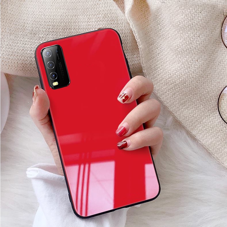 Ốp Lưng VIVO Y20,Y20S, Y12S  Mặt kính gương sáng bóng cao cấp