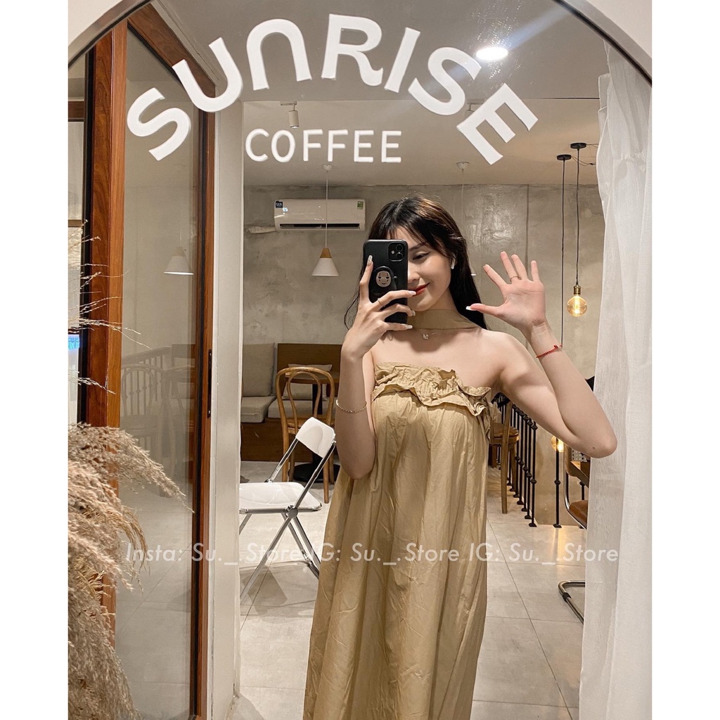 Váy quây chun ngực dây cổ V645 SUSTORE