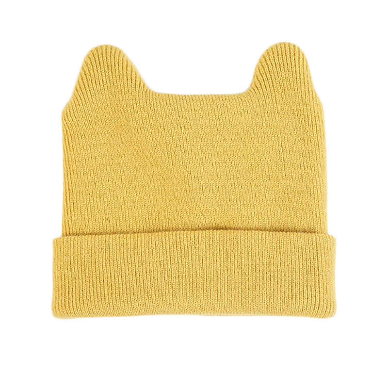 Mũ Cotton Mềm Đính Tai Hoạt Hình Giữ Ấm Mùa Thu Đông Cho Bé