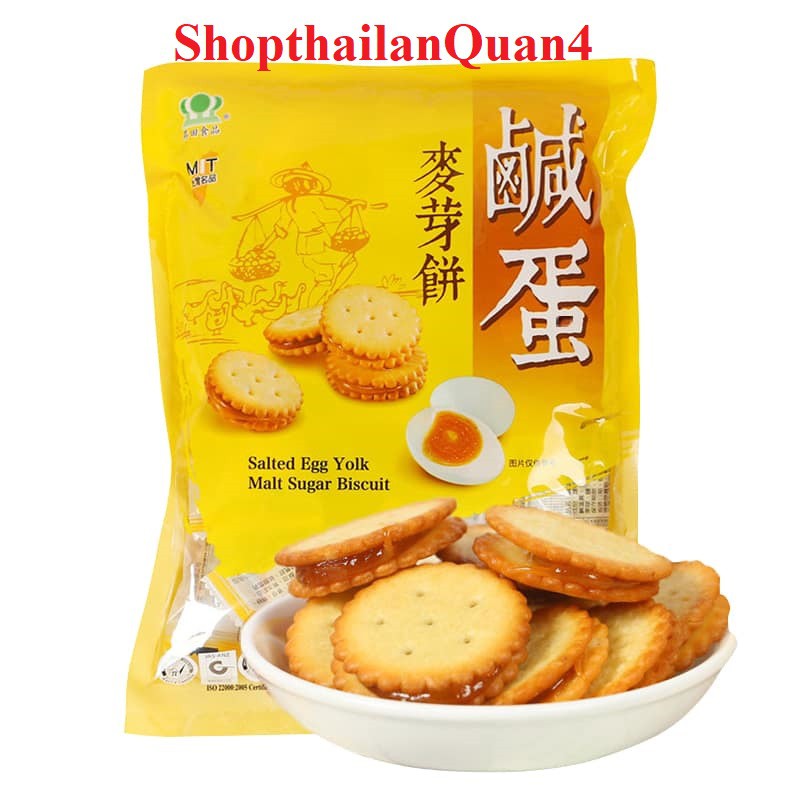 Bánh quy trứng muối MIT 180gr/500gr Đài Loan hsd 6/2023