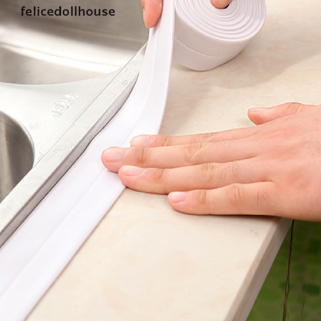 Cuộn Băng Keo Dán Viền Bồn Rửa Chén / Nhà Tắm Chống Thấm Nước Chống Nấm Mốc Dài 3m