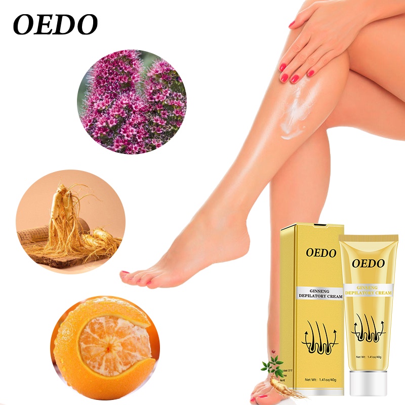 Kem tẩy lông OEDO triệt lông nách, chân, tay, bikini, vùng kín, an toàn và không gây không gây kích Ứng Và Đau Với 40g