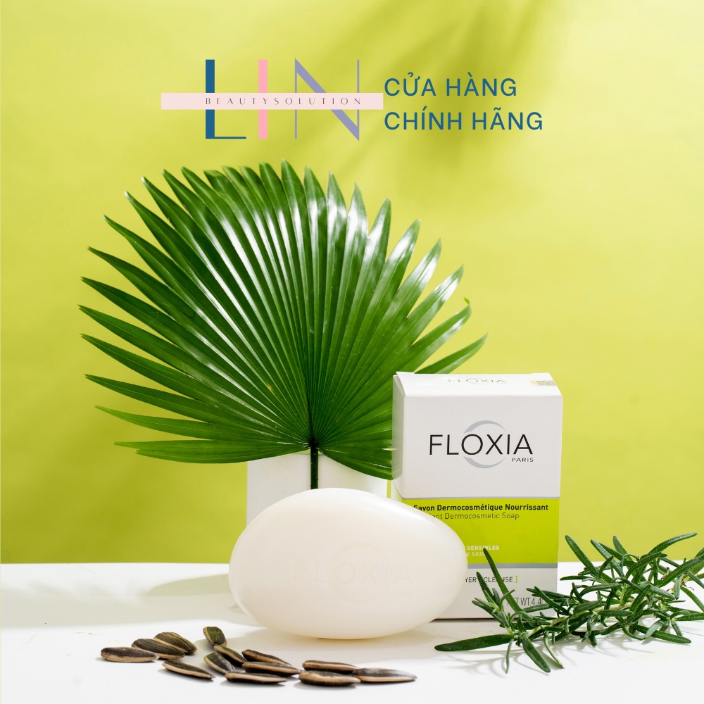 FLOXIA NUTRIENT DERMOCOSMETIC SOAP  xà phòng làm sạch cho da chàm, da khô, làm dịu, dưỡng ẩm và phục hồi da 100g