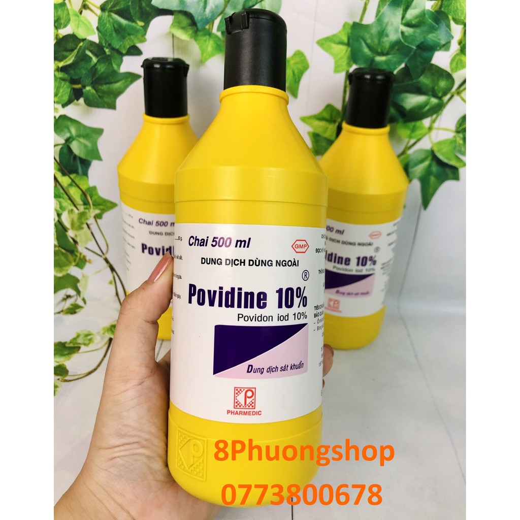 Dung dịch sát trùng Povidine 10% 500ml/1chai – Thuốc sát trùng Povidine