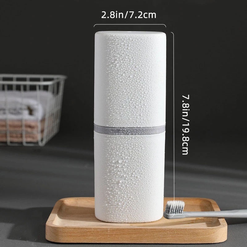 1 Hộp Đựng Bàn Chải Đánh Răng/Cốc Đánh Răng Tiện Dụng Cho Du Lịch Dã Ngoại