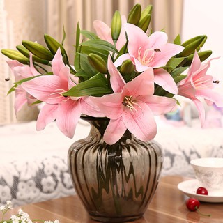 Hoa lily giả để trang trí