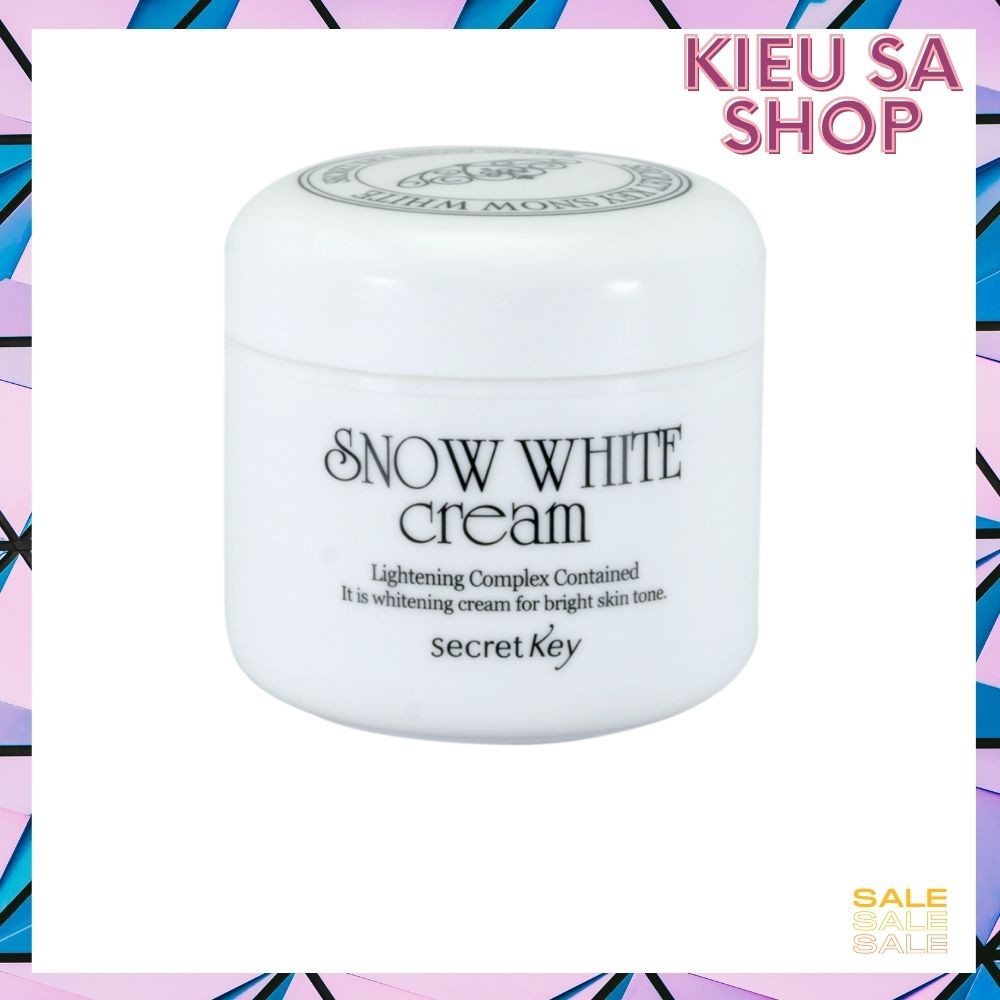 Kem dưỡng trắng da Secret Key Snow White Cream và Snow White Milky Pack