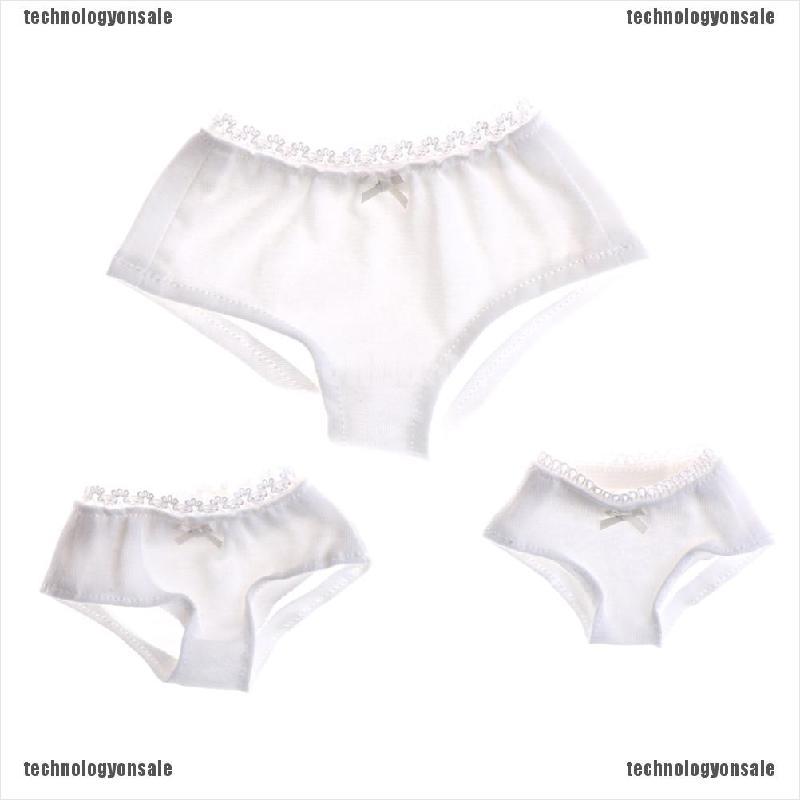 [Tech] 1/3 1/4 1/6 Solid White Underwear Briefs for BJD SD Dollfie Dolls Clothes