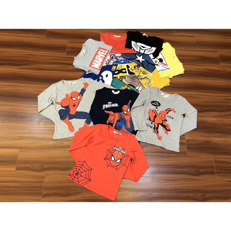 Áo cotton dài tay bé trai Marvel, ninja