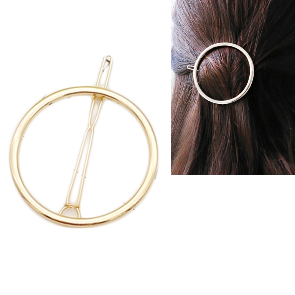 Kẹp Tóc Hình Học Bằng Kim Loại Nhiều Hình Dạng Thời Trang Cho Nữ