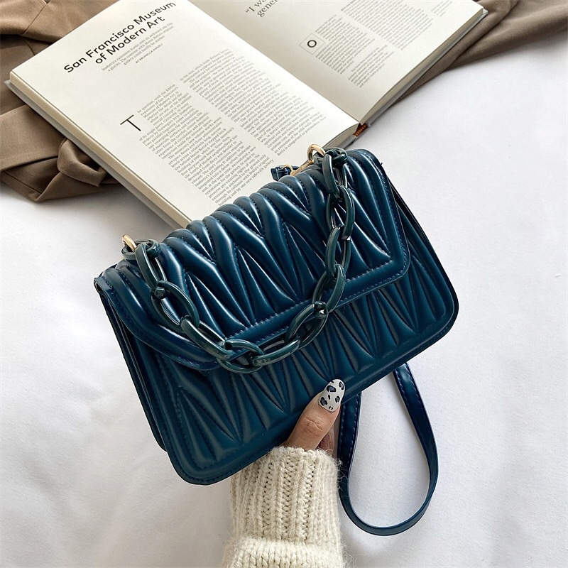 IELGY Túi Xách Dáng Vuông Phong Cách retro