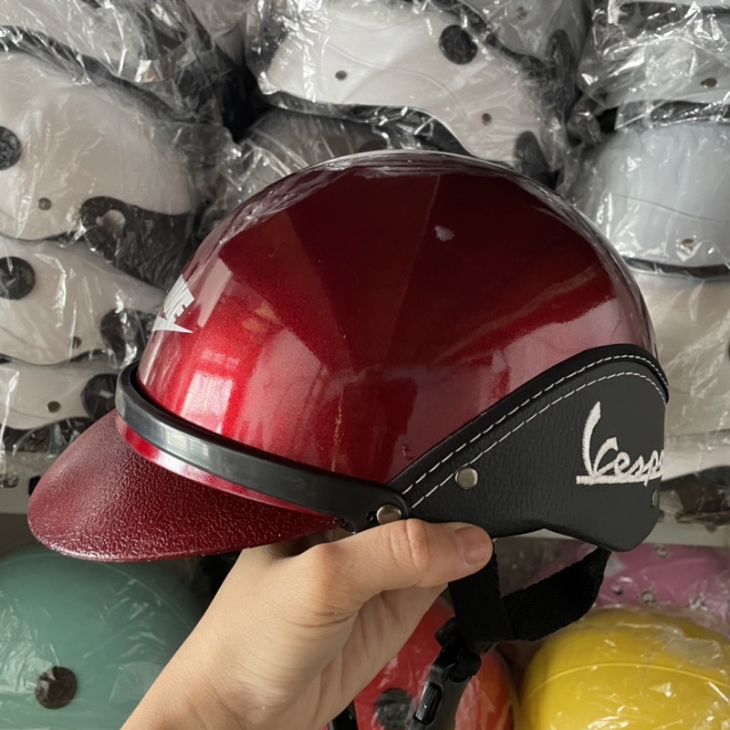 NÓN BẢO HIỂM VESPA NỬA ĐẦU NGƯỜI LỚN