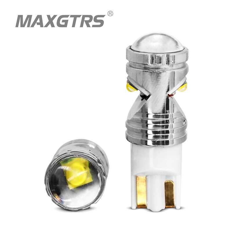 Bộ 2 Bóng Đèn LED MAXGTRS T10 W5W 15W 194 168 Chip Cree XP-E DRL Màu Trắng Công Suất Cao