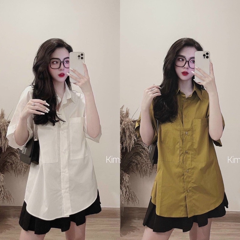 ÁO SƠ MI FORM RỘNG (KÈM VIDEO HÌNH THẬT)