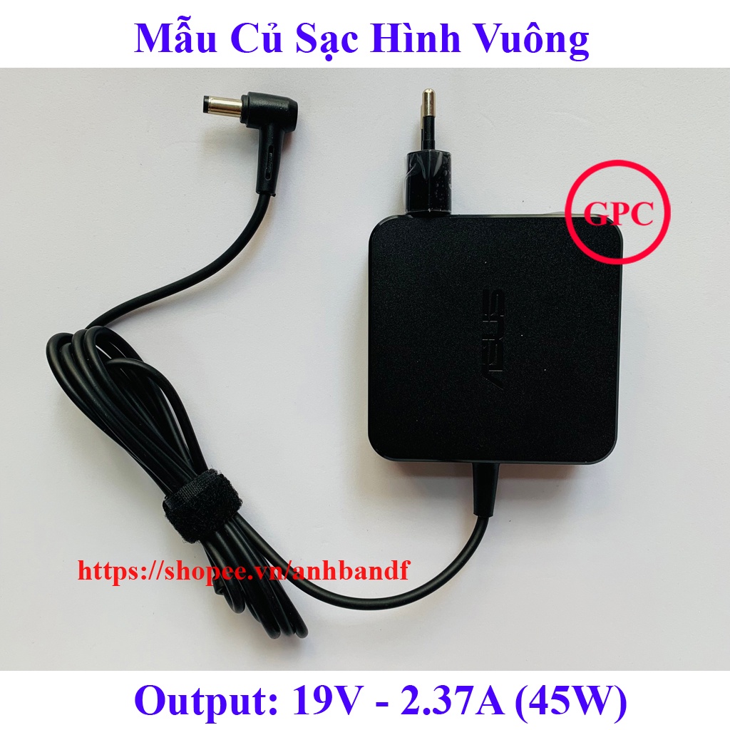 ⚡ Sạc Laptop Asus F454L X451 X454L F451 F454 X551 X552 X554 X555 19V 2.37A /3.42A chân To 5.5mm